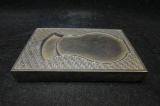 Thick And Heavy Old Chinese Hand Carved Ink Stone Calligraphy Tool Ink Slab Mark
