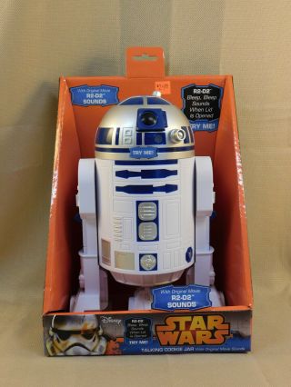 Disney Star Wars R2 - D2 Talking Plastic Cookie Jar W/ Movie Sounds
