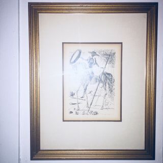 Salvador Dali Don Quixote - Collectors Guild Signed Etching -