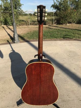 Vintage Gibson Country Western 1962 Slope Shoulder J - 50 Acoustic Guitar W/ Case 2