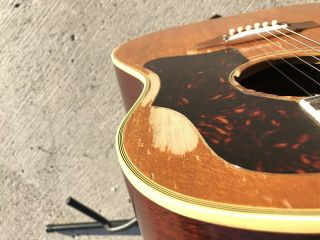 Vintage Gibson Country Western 1962 Slope Shoulder J - 50 Acoustic Guitar W/ Case 3