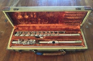 Vintage 1958 Artley Eb E Flat Silver Plated Flute - Candido Owned Xavier Cugat