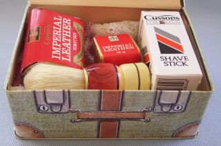 Silver Crane Co Vintage Grooming Travel Kit Tin With Accessories England 1986