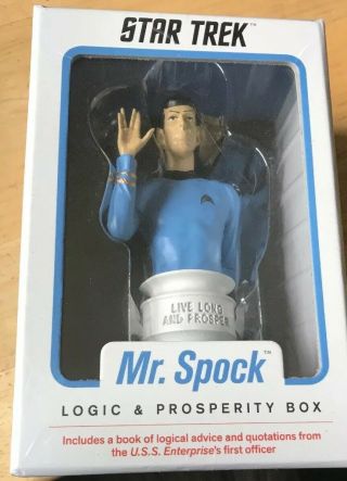 Star Trek Tv Series Mr.  Spock Logic Prosperity Box Bust Factory