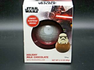 Star Wars Death Star Holiday Milk Chocolate Candy With Marshmallow Storm Trooper
