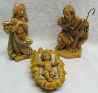 1983 Fontanini Nativity - 7.  5 " Scale - Holy Family (mary Joseph & Baby Jesus)