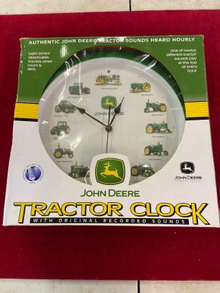 John Deere Tractor Wall Clock Engine Sound On The Hour