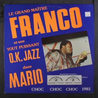 Le Grand Maitre Franco: Mario Lp (belgium,  White Label,  3 Tags On Cover,  1 " Sp