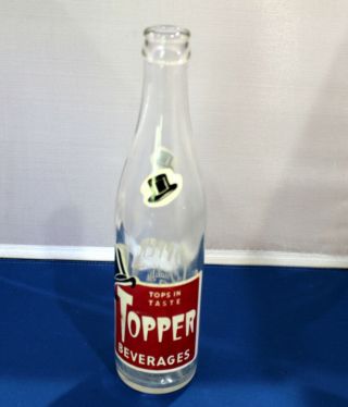 Rare Vintage Topper Quality Beverage 10 Oz Soda Bottle Coca - Cola,  Port Huron,  Mi