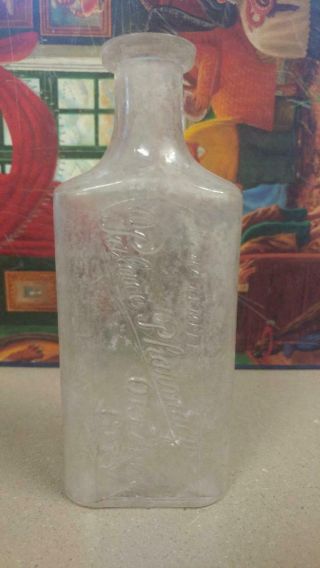 L@@k India Temple,  Palace Pharmacy,  Oklahoma City Medicine Bottle