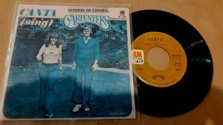 Carpenters Canta Sing In Spanish (1973 Mexico 7 " 45) Pop Rock