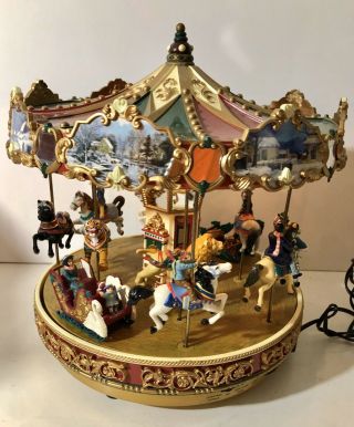 Mechanical Collectibles Mr Christmas ‘the Carousel’ Holiday & Traditional Songs