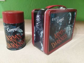 Neca Army Of Darkness Metal Lunchbox & Thermos Evil Dead Limited Edition Rare