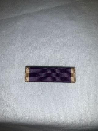 Wwii Us Purple Heart Ribbon Pin Bar Medal