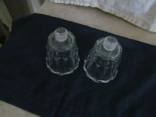 Home Interior / Homco Set Of 2 Clear Tulip Shape Votive Cups / Candle Holders
