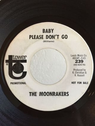 Garage Promo 45 The Moonrakers Baby Please Don 