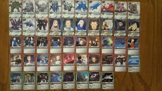 Gundam M.  S.  War Complete Oz Corp (c/uc/r) Card Set
