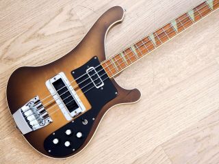 1976 Rickenbacker 4001 Vintage Bass Guitar Walnut W/ohc,  Montezuma Brown 4003