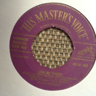 Elvis Presley - Love Me Tender (gold Hmv 45 - Jo - 465)