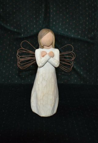 Willow Tree Angel Figurine " Sign For Love " 2003 By Susan Lordi