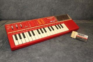 Casio Pt - 82 Vintage Organ Electronic Mini Keyboard With Rom Cartridge