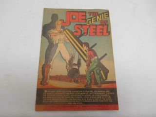 Old 1950 United States Steel Uss Joe The Genie Of Steel Comic Book Advertising