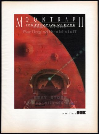 Moontrap Ii: The Pyramids Of Mars_original 1990 Trade Print Ad Promo / Poster