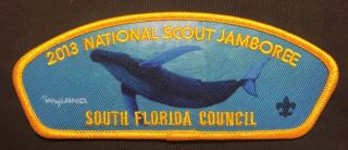 SOUTH FLORIDA COUNCIL OA O - SHOT - CAW LODGE 265 2013 BSA JAMBOREE WYLAND WHALE JSP 2