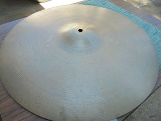 Vintage 1960s Avedis Zildjian 18 " Crash Ride Cymbal 1414g Sound File - Vg