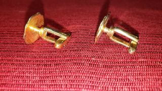 WWII POST WW2 US Navy Officer Cuff links USN Uniform HICKOK Marked 3