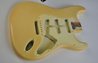 1972 Vintage Fender Stratocaster Body Olympic OLY WHITE Vintage 1970s Strat 3