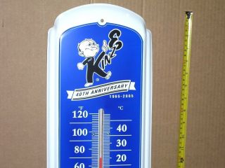 Kinze Farm Machinery Implement 40 Year Anniversary Old Tin Thermometer Dated2005