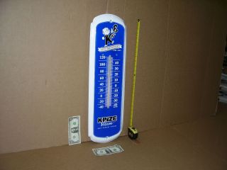 KINZE FARM MACHINERY IMPLEMENT 40 Year Anniversary OLD TIN THERMOMETER Dated2005 3