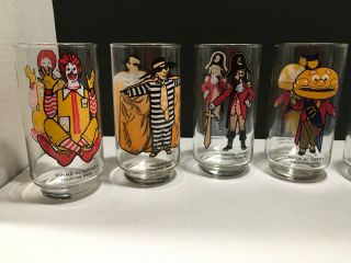 1970s McDonald ' s COLLECTOR SERIES Drinking Glasses COMPLETE SET OF 6 3