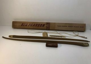 Vintage Ben Pearson Take - Down Fiberglass Bow 304 Archery Hunting W/original Box