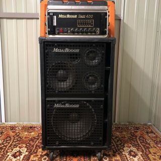 Vintage Mesa Boogie Bass 400 Valve Amplifier Head & 1516 Speaker Cabinet W/ Case