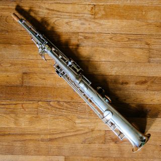 Exceptional Rev.  A SML Vintage Professional Soprano Saxophone 5204 1940 ' s 3