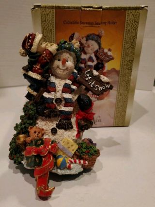 Grandeur Noel,  Snowman (let It Snow) Stocking Holder No Box
