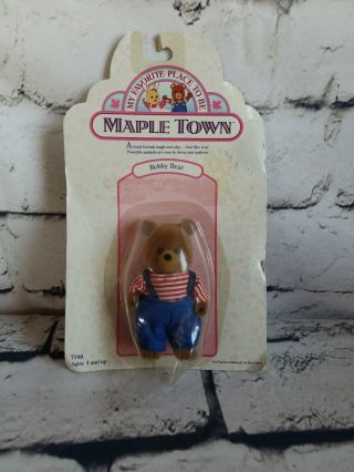 1986 Maple Town Bobby Bear Beaver Nic By Tonka Vintage