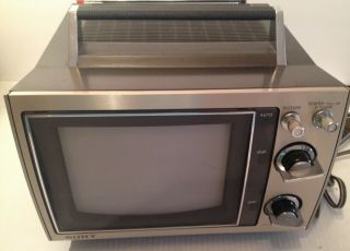 SONY VINTAGE TELEVISION KV - 8000 PORTABLE COLOR TV 1977 TRINITRON ECONOQUICK 2