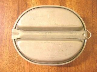 Vintage Ww2 Us Army Military Mess Kit; Stamped With “u.  S.  ” On Pan Handle