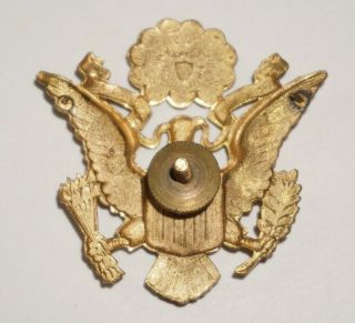 WWII US Army Officer Cap Badge Hat Badge M3777 2