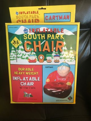 Inflatable South Park Chair: Cartman - / Nib - (vintage,  1998) Rare