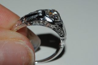 Vintage Art Deco White Gold Diamond Engagement Ring