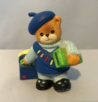 Lucy And Me Bear Girl Scout Cookie Uniform Lucy Rigg 1995 Figure Enesco N16