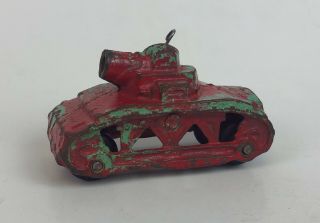 Vintage Arcade 3960 Cast Iron Toy Army Tank