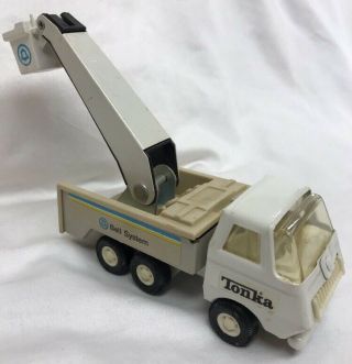 Vintage Toy 6 " Long Tonka Bell Telephone System Metal Bucket Truck