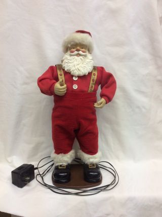 1988 Jingle Bell Rock Dancing Santa Claus 1st Edition Retired Animated Hips