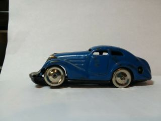 C.  1950 Us Zone Germany Schuco Mirakocar 1001 Tin Windup Clockwork Car Toy