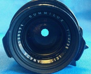 Vintage Leitz Summilux 1:1.  4/35mm Lens,  3139571,  made in Canada 3